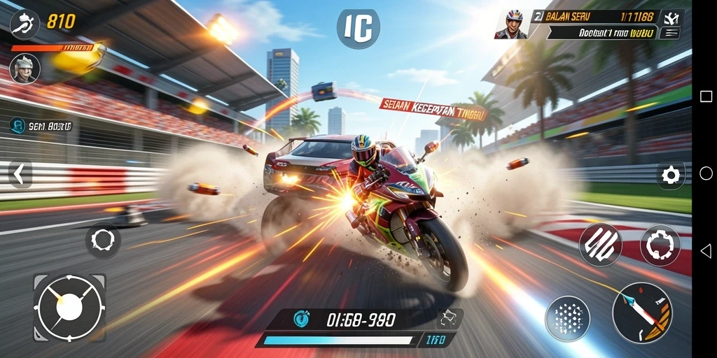 Gameplay seru balapan mobil dengan grafis menakjubkan di 8180.
