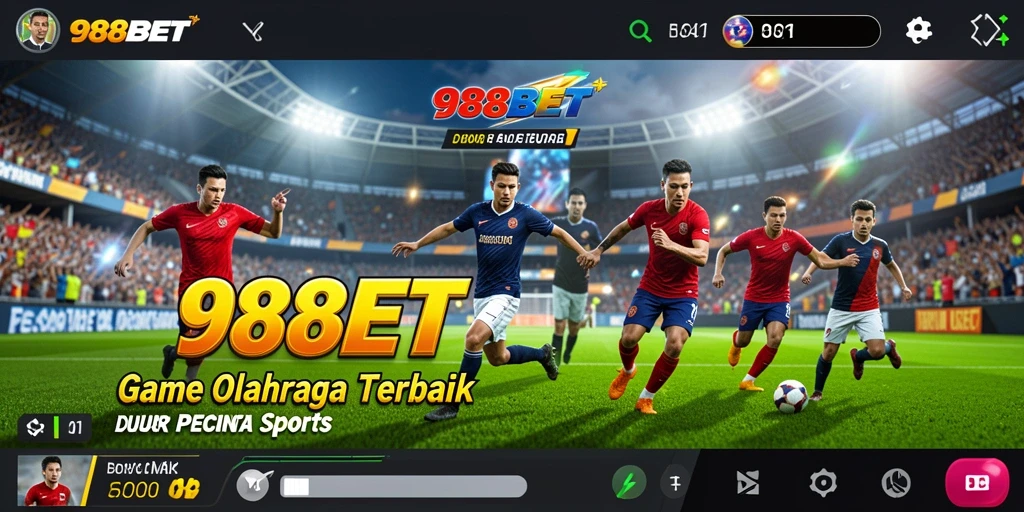 Screenshot gameplay 988BET dengan tampilan menarik dan interaksi olahraga.