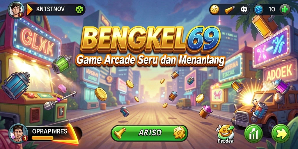Tampilan gameplay seru BENGKEL69 yang penuh tantangan.