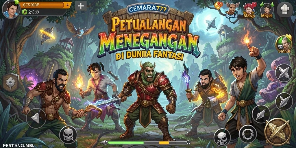 Tangkapan layar menampilkan aksi seru dalam CEMARA777 di dunia petualangan.
