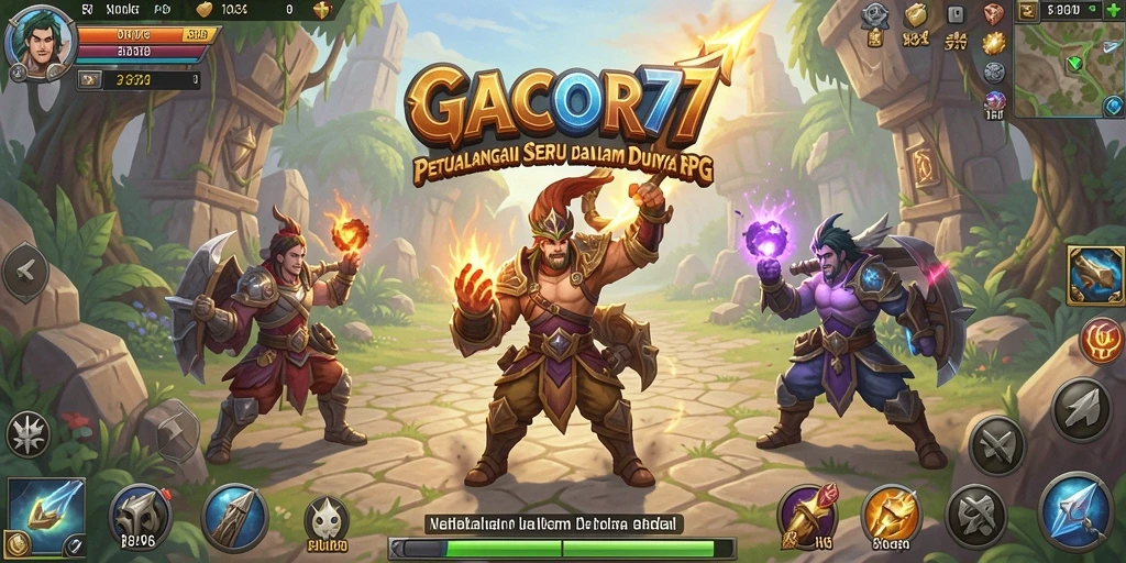 Tampilan gameplay GACOR77 yang memukau dalam dunia RPG.