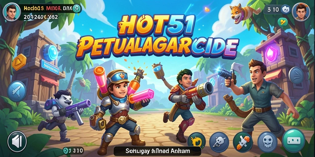 Gameplay HOT51 yang mengasyikkan dan penuh warna.