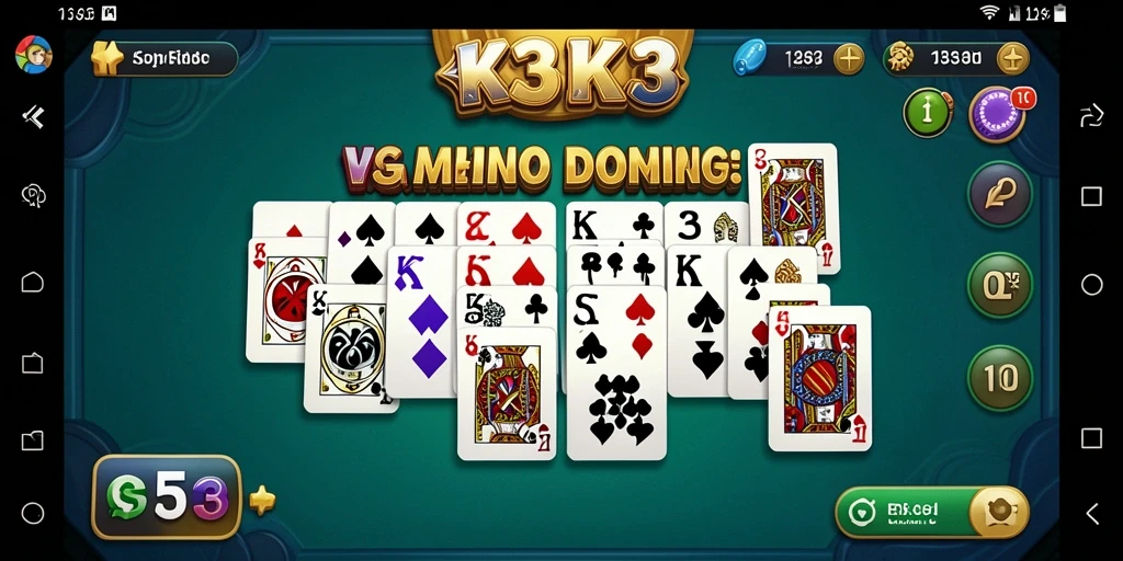 Tampilan menarik dari gameplay Domino di K3K3.