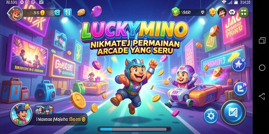 Tampilan gameplay menarik dari LUCKYMINO yang seru.