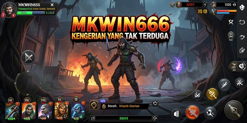 Screenshot gameplay MKWIN666 menunjukkan suasana mencekam dan menegangkan.