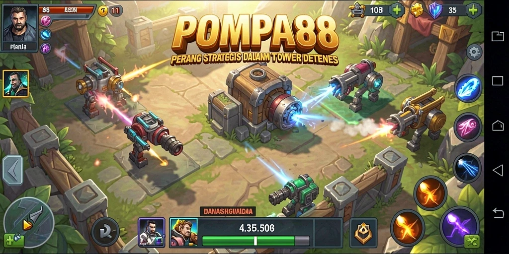 Tampilan gameplay POMPA88 yang mendebarkan dan menantang.