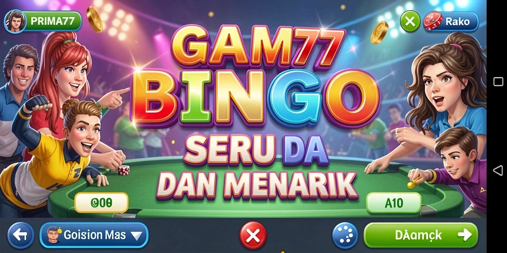 Tampilan gameplay Bingo PRIMA77 yang seru dan interaktif.