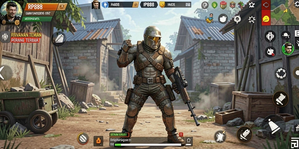 Tampilan gameplay RP888 yang seru dan mendebarkan.