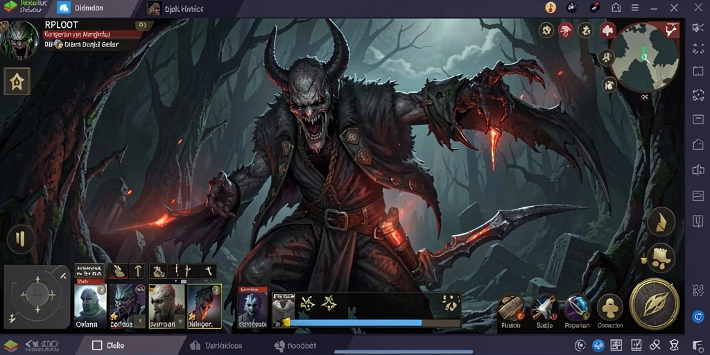 Screenshot menunjukkan momen menegangkan dalam gameplay Horror.