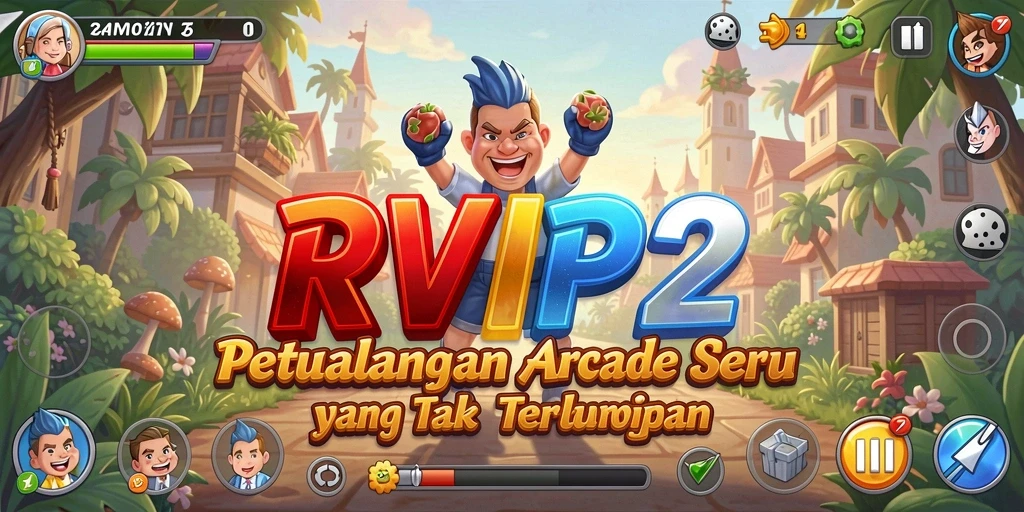 Tampilan menegangkan dari gameplay Arcade RVIP2 yang mendebarkan.