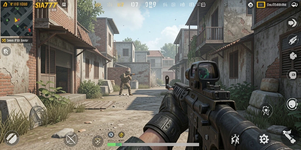 Tampilan gameplay SIA777 yang seru dengan aksi tembak-menembak.