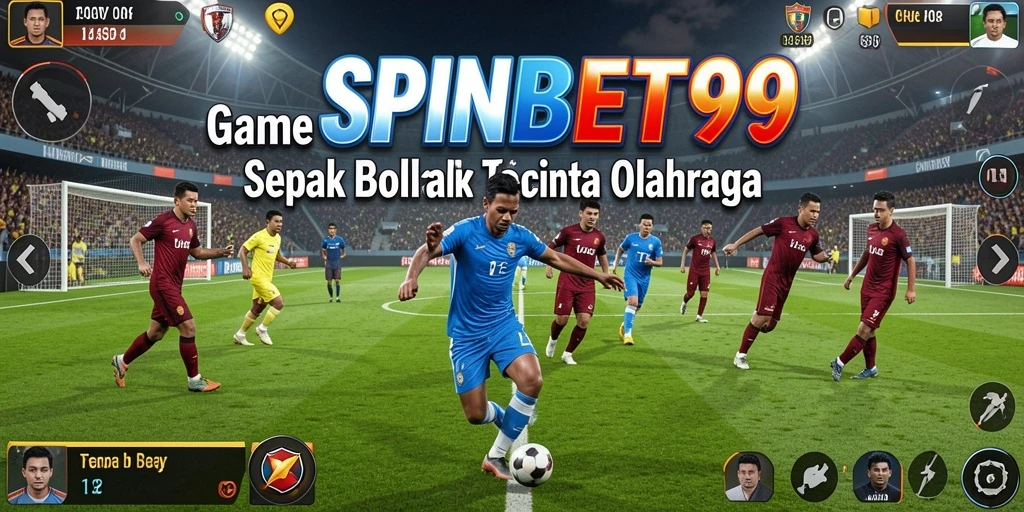 Screenshot dari gameplay SPINBET99 menunjukkan aksi mendebarkan di lapangan.