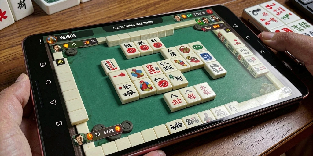 Tampilan gameplay WDBOS yang menakjubkan dan interaktif dalam Mahjong.