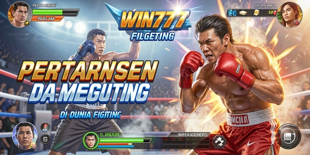 Tampilan gameplay WIN777 saat pertarungan epik berlangsung.